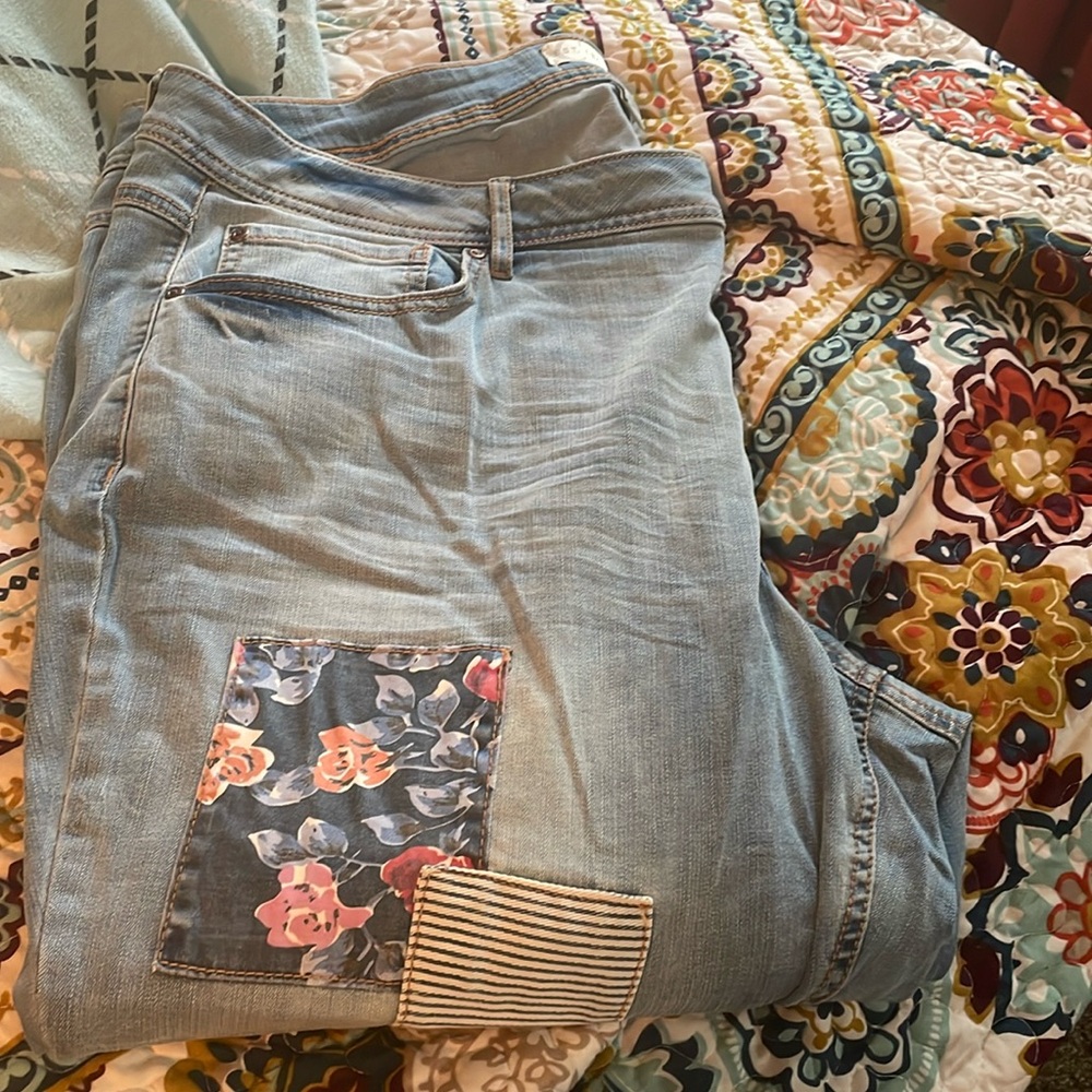 Cato patchwork denim